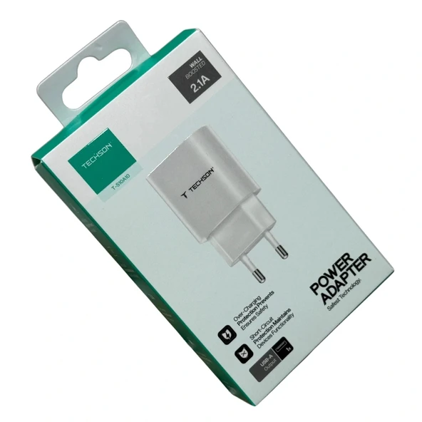 2.1A 5V USB Tekli Şarj Adaptörü Şarj Başlığı S10A10
