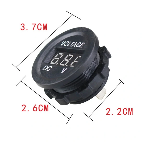 IC-230D Dijital Voltmetre Pano Tip 28mm 6-32V - Resim 8