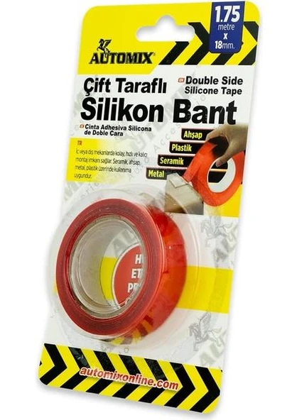 Automix Çift Taraflı Silikon Bant 18Mmx1.75mt ürün görseli 1