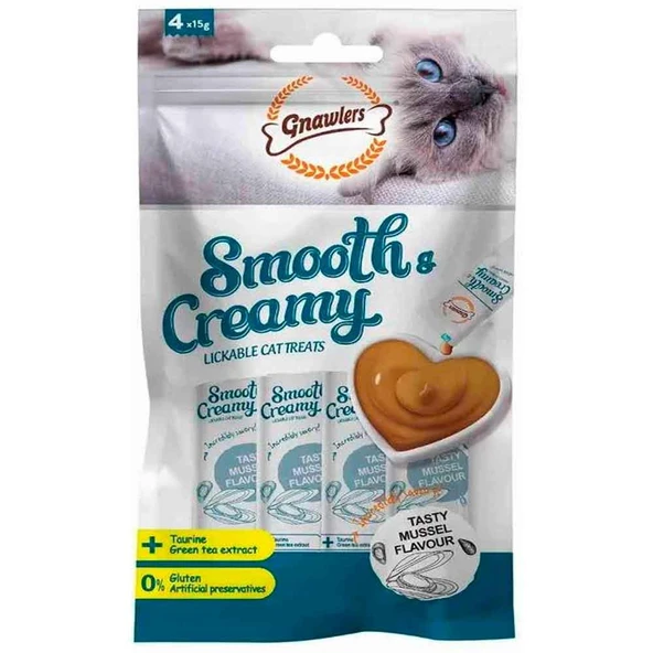 Gnawlers Krema Kedi Ödülü Midyeli 4x15 Gr ürün görseli 1