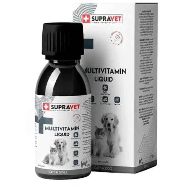 Supravet Kedi ve Köpekler İçin Multivitamin Damlası 100 ml ürün görseli 1