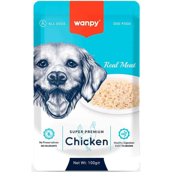 Wanpy Köpek Konservesi Pouch Tavuklu 100 Gr ürün görseli 1