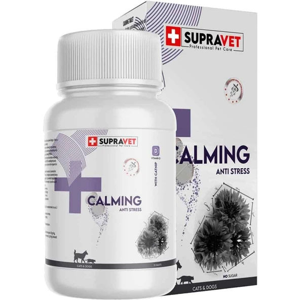 Supravet Kedi ve Köpekler İçin Sakinleştirici Calming Tablet 75'li ürün görseli 1