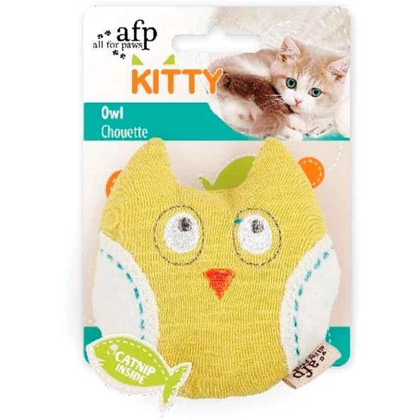 AFP Kitty Kedi Oyuncağı Peluş Sarı Baykuş ürün görseli 1