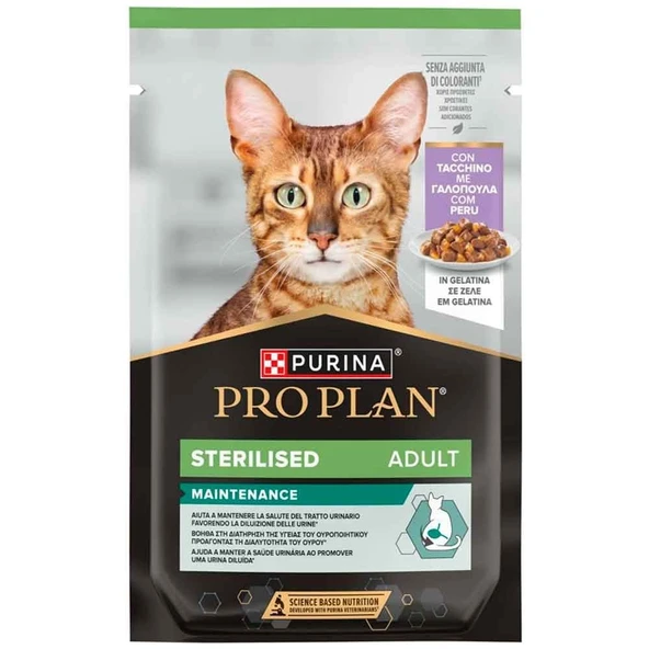 Proplan Sterilised Hindili Pouch Kedi Konservesi 85 Gr ürün görseli 1