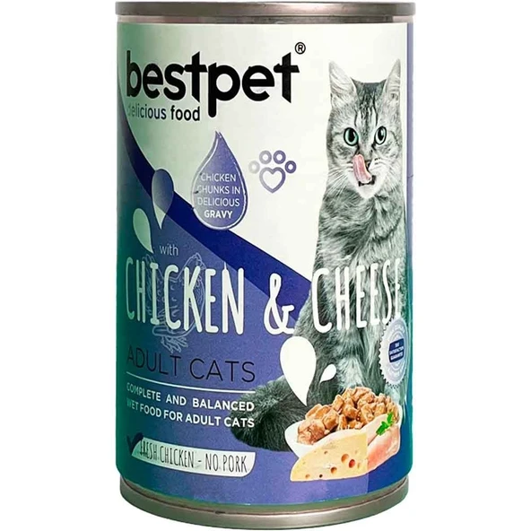 Best Pet Peynirli Tavuklu Kedi Konservesi 400 Gr ürün görseli 1