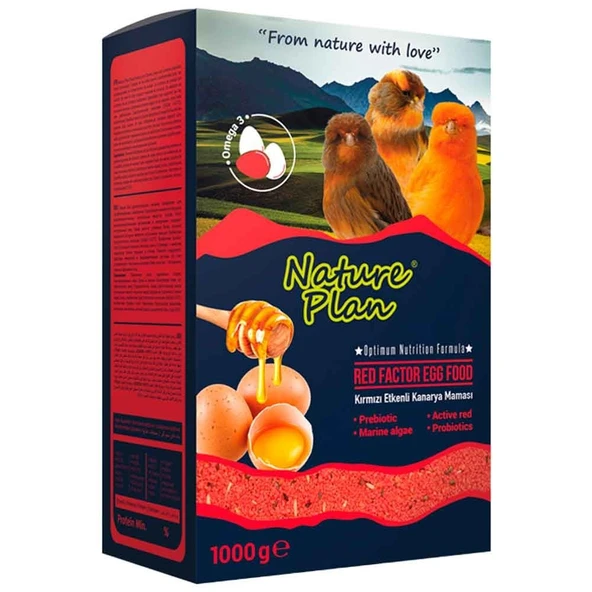Nature Plan Ballı Yumurtalı Kırmızı Kuş Maması 1 Kg ürün görseli 1