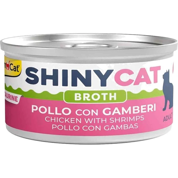 Gimcat Shinycat Kedi Konservesi Tavuk ve Karidesli 70 Gr ürün görseli 1