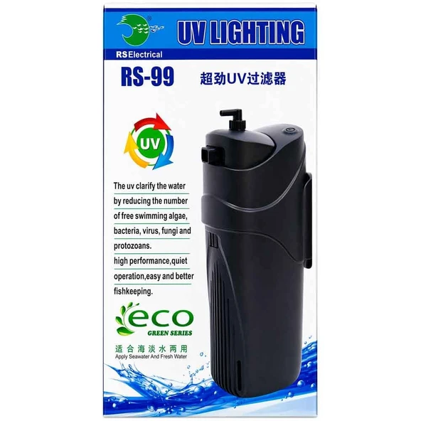 RS 99 UV'li Akvaryum İç Filtre 800 L/H 8 W ürün görseli 1