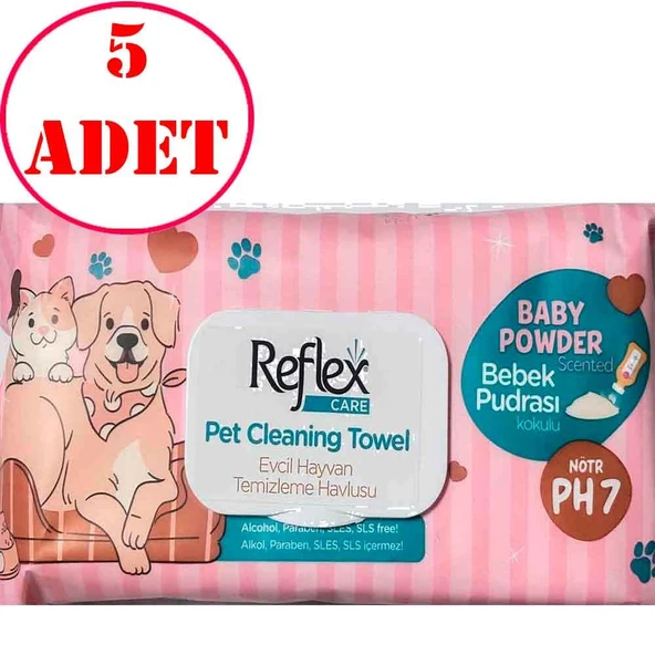 Reflex Temizleme Mendili 50'li PK 5 AD - Resim 2
