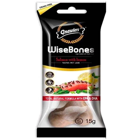 Gnawlers Köpek Ödül Kemiği Somonlu ve Limonlu 15 Gr ürün görseli 1