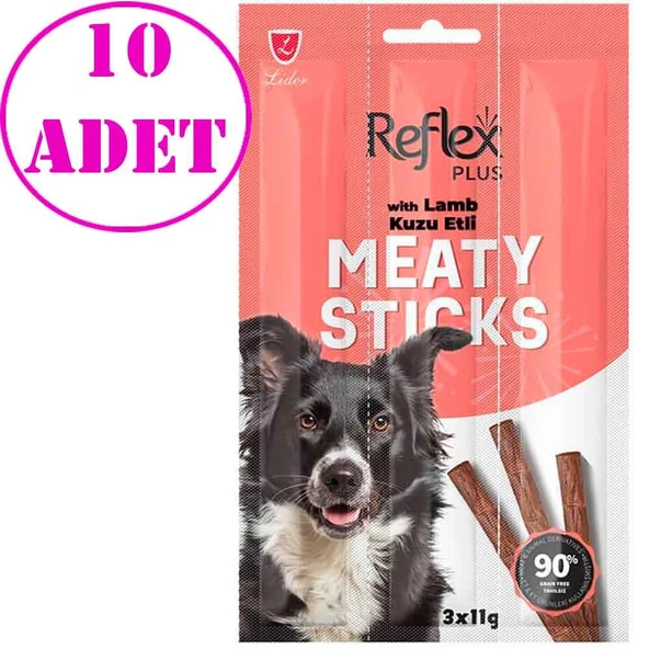 Reflex Kuzu Etli Köpek Ödül Çubuğu 3x11 Gr 10 AD ürün görseli 1