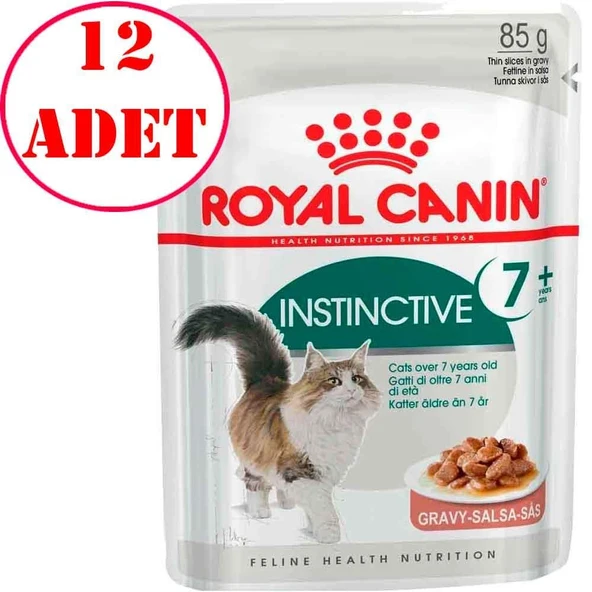 Royal Canin Instinctive +7 Gravy Yaşlı Kedi Konservesi 85 Gr 12 AD ürün görseli 1