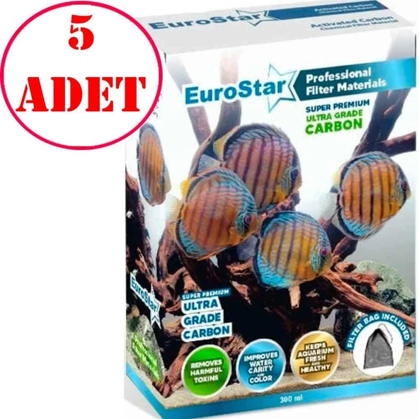 Eurostar Super Premium Carbon Filtre Malzemesi 300 ml 5 AD ürün görseli 1