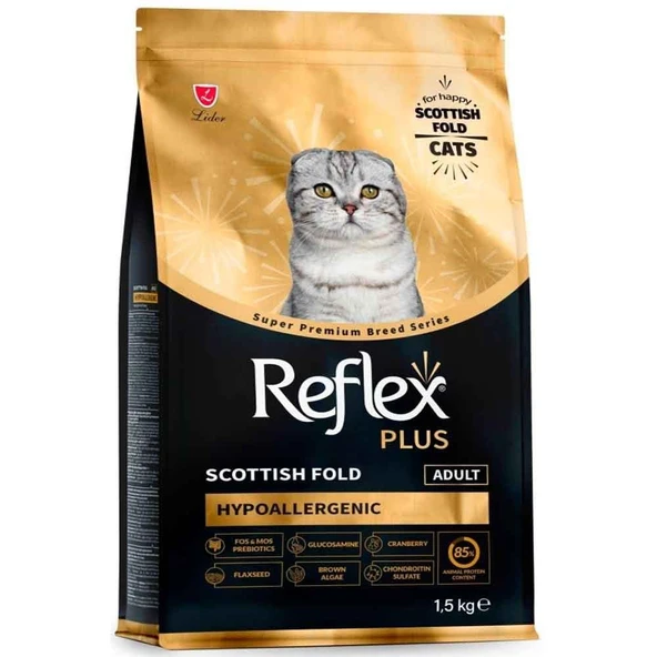Reflex Plus Hipoalerjenik Scottish Fold Yetişkin Kedi Maması 1,5 Kg ürün görseli 1