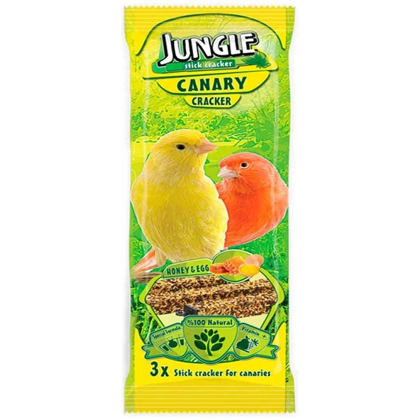 Jungle Ballı Yumurtalı Kanarya Krakeri 3'lü Paket ürün görseli 1