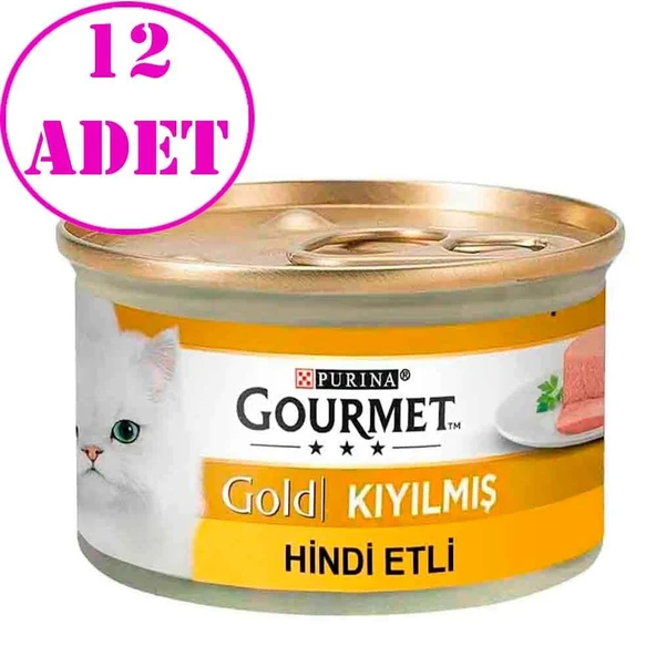 Gourmet Kıyılmış Hindili Kedi Konservesi 85 Gr 12 AD ürün görseli 1