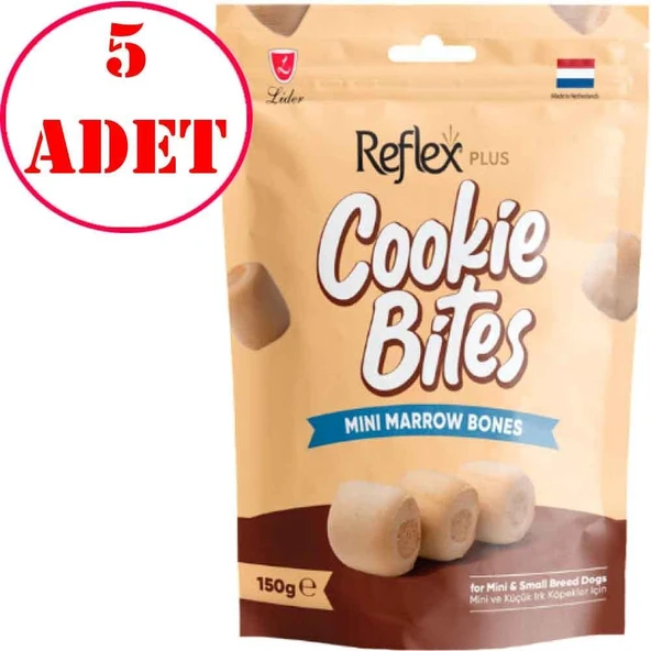 Reflex Plus Cookie Bites Mini Marrow Bones Küçük Irk Köpek Ödülü 150 Gr 5 AD ürün görseli 1