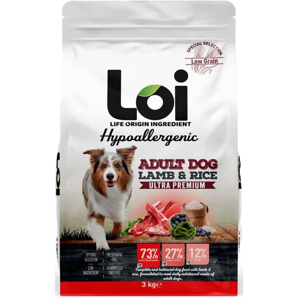 Loi Hipoalerjenik Kuzu Etli Köpek Maması 3 Kg ürün görseli 1