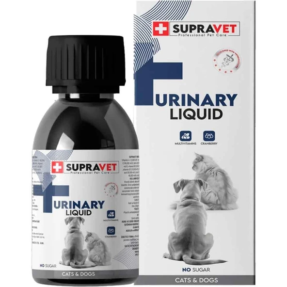 Supravet Urinary Kedi ve Köpek İçin İdrar Sağlığı Sistem Destekleyici Sıvı Damla 100 Ml ürün görseli 1