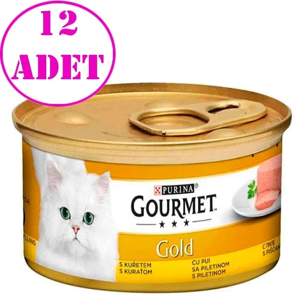 Gourmet Gold Kıyılmış Tavuklu Kedi Konservesi 85 Gr 12 AD ürün görseli 1