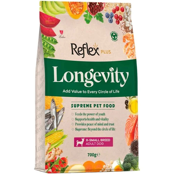 Reflex Plus Longevity Hipoalerjenik Çok Küçük Irk Yetişkin Köpek Maması 700 Gr ürün görseli 1