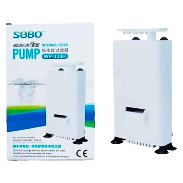 Sobo Midi Akvaryum Askı Filtre Alçak Seviye 500L/S 8W ürün görseli 1
