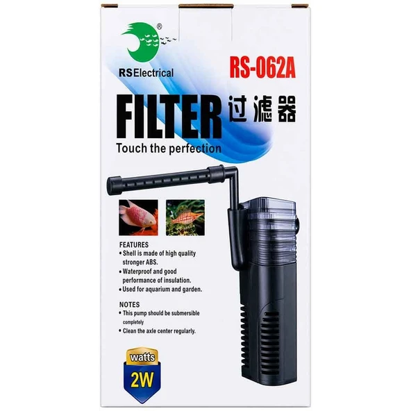 RS Akvaryum İç Filtre 300 L/H 2 W-062A ürün görseli 1