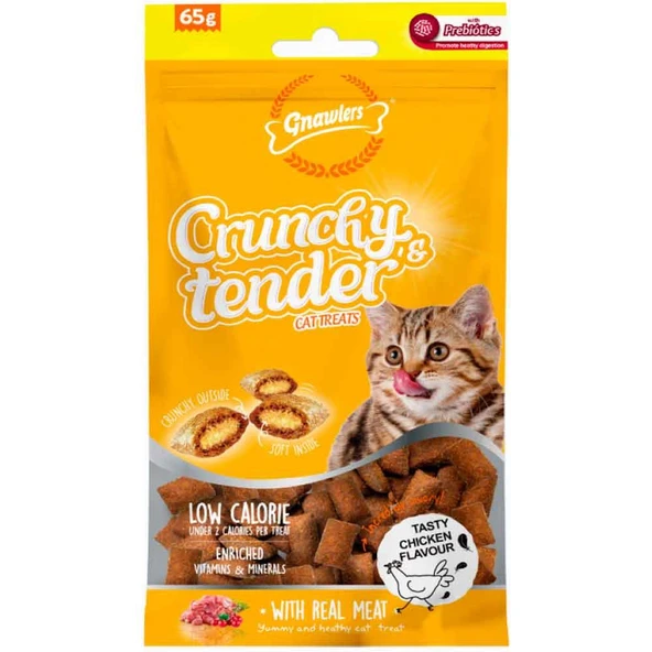 Gnawlers Kedi Ödülü Crunchy & Tender Tavuklu 65 Gr ürün görseli 1