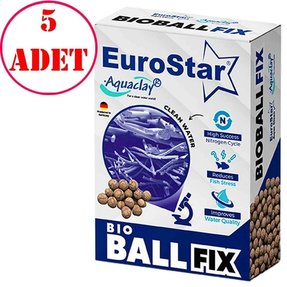 Eurostar Aquaclay Akvaryum Filtre Malzemesi 500 Ml 5 Adet ürün görseli 1