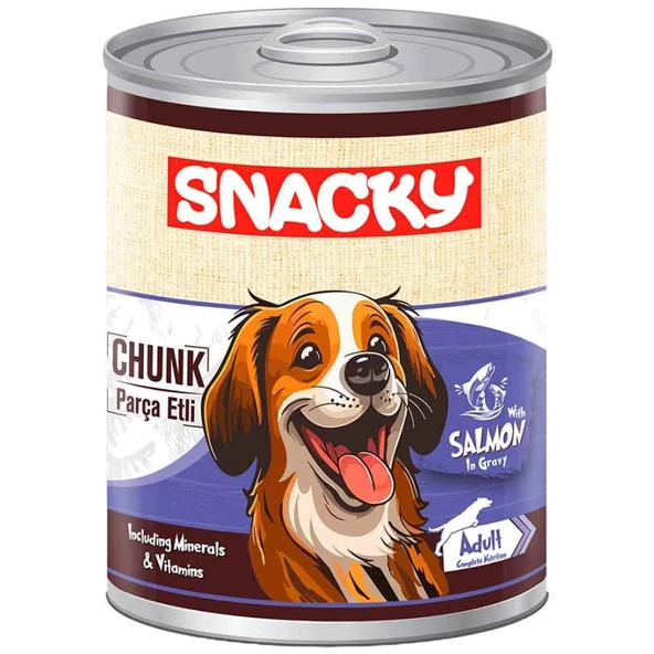 Snacky Chunk Somonlu Köpek Konservesi 400 Gr ürün görseli 1