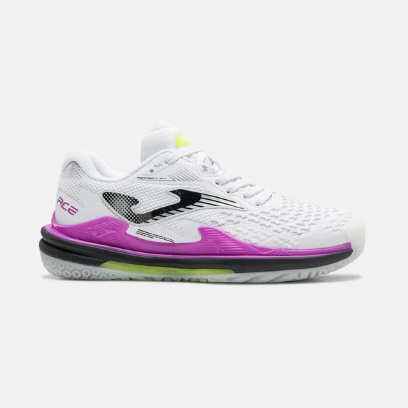 Joma TACELS2602C Ace Kadın Toprak Kort Tenis Ayakkabısı Beyaz Mor ürün görseli 1