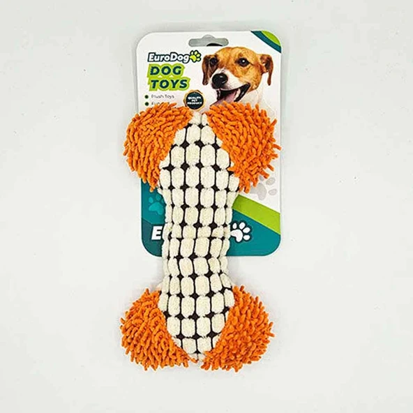 EuroDog Köpek Oyuncağı Peluş Kemik 18x12 Cm ürün görseli 1