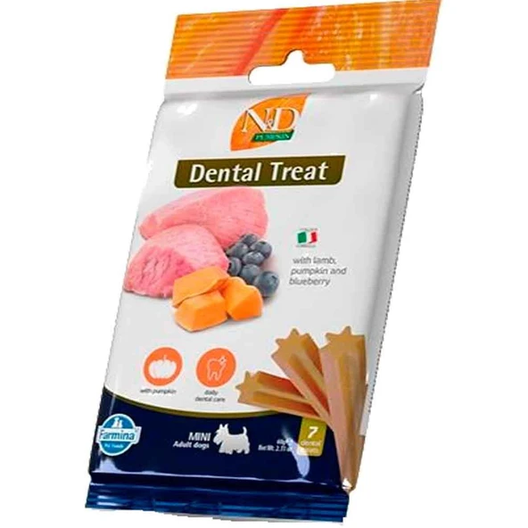 ND Dental Treat Kuzulu Yaban Mersinli Mini Köpek Ödülü 7'li Paket ürün görseli 1