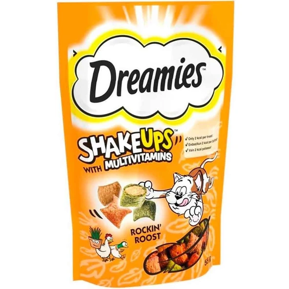 Dreamies Kedi Ödülü Shake Ups Rockin Rooster 55 Gr ürün görseli 1