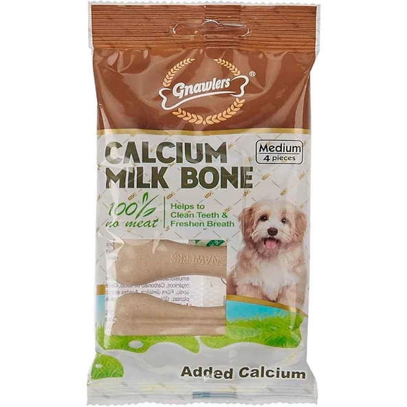 Gnawlers Köpek Ödülü Calcium Milk Bone 4'lü Paket ürün görseli 1
