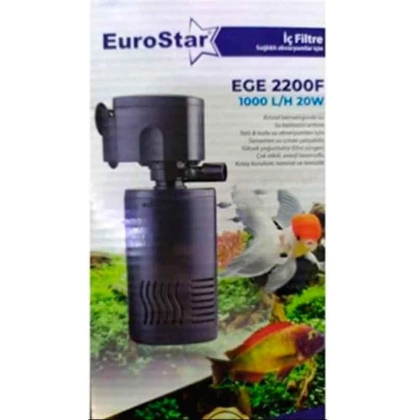 EuroStar Ege Akvaryum İç Filtre 2200F 1000 L/sa 20W ürün görseli 1