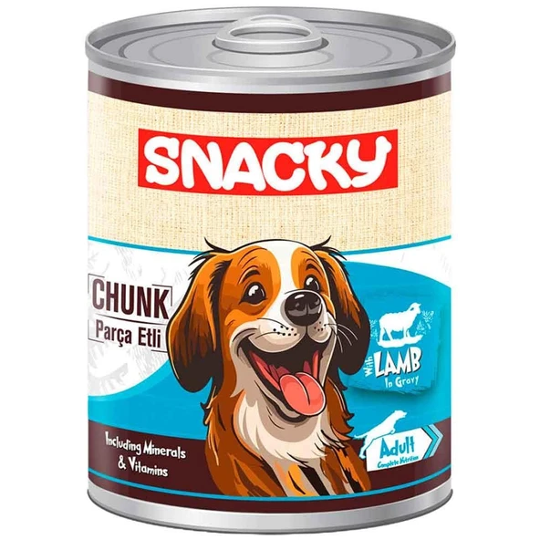 Snacky Chunk Kuzu Etli Köpek Konservesi 400 Gr ürün görseli 1