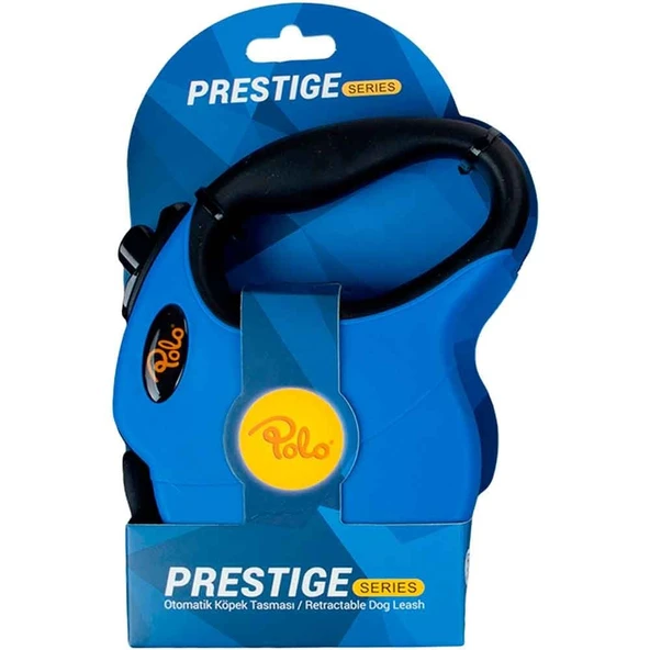 Polo Prestige Otomatik Köpek Tasması Mavi L 5M 50 Kg ürün görseli 1