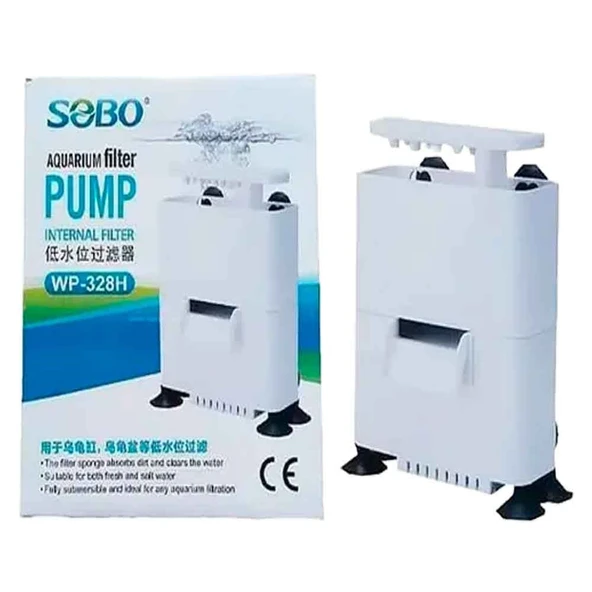 Sobo Akvaryum Mini Askı Filtre Alçak Seviye 500 L/Saat 8W ürün görseli 1