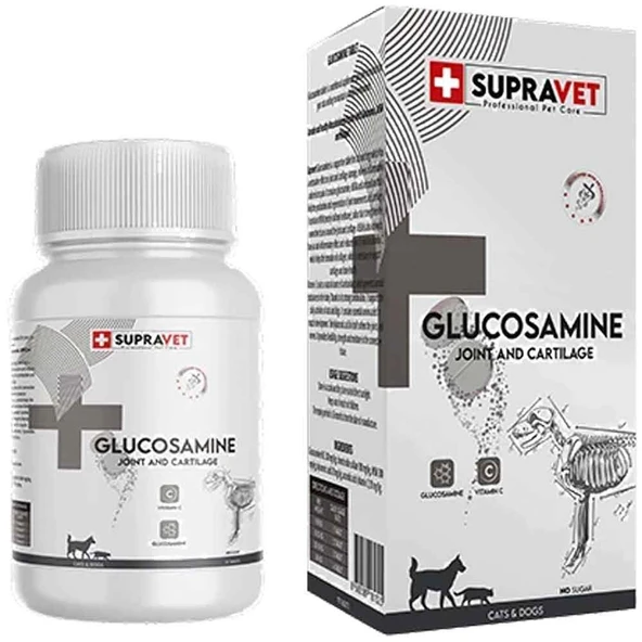 Supravet Glucosamine Köpek Eklem ve Kas Sağlığı C Vitamini 75 Tablet ürün görseli 1
