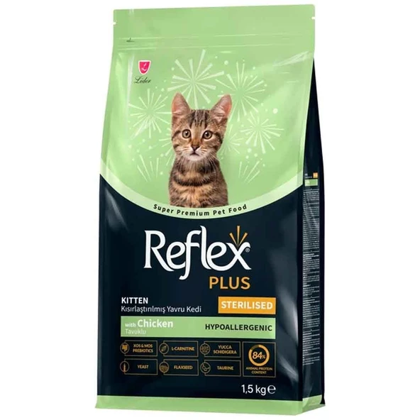Reflex Plus Kitten Kısırlaştırılmış Yavru Kedi Maması Tavuklu 1,5 Kg ürün görseli 1