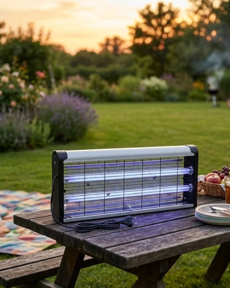 Taşınabilir Elektrikli Sinek Öldürücü 10w Askılı Uv Haşere Lambası ürün görseli 1