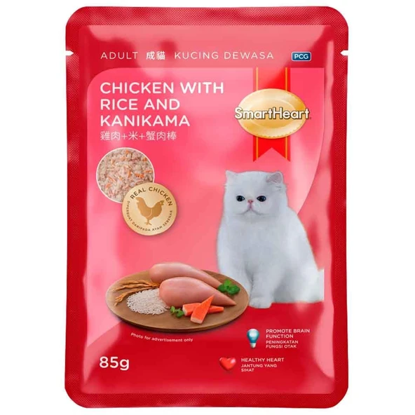 Smart Heart Kedi Konservesi Tavuk Pirinç ve Peynir 85 Gr ürün görseli 1