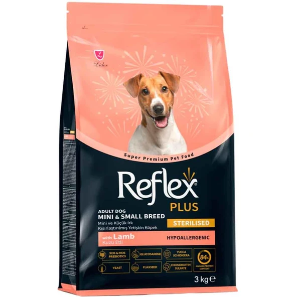 Reflex Plus Kısırlaştırılmış Köpek Maması Kuzu Etli Küçük Irk 3 Kg ürün görseli 1