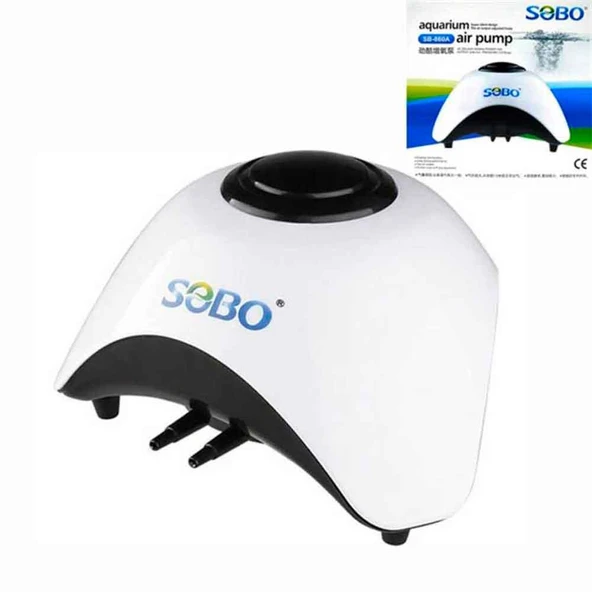 Sobo Akvaryum Hava Motoru Çift Çıkış 10W 2x6 Lt/Min SB-860A ürün görseli 1