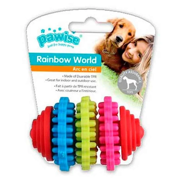 Pawise Köpek Oyuncağı Rainbow World Dişli 8 Cm ürün görseli 1