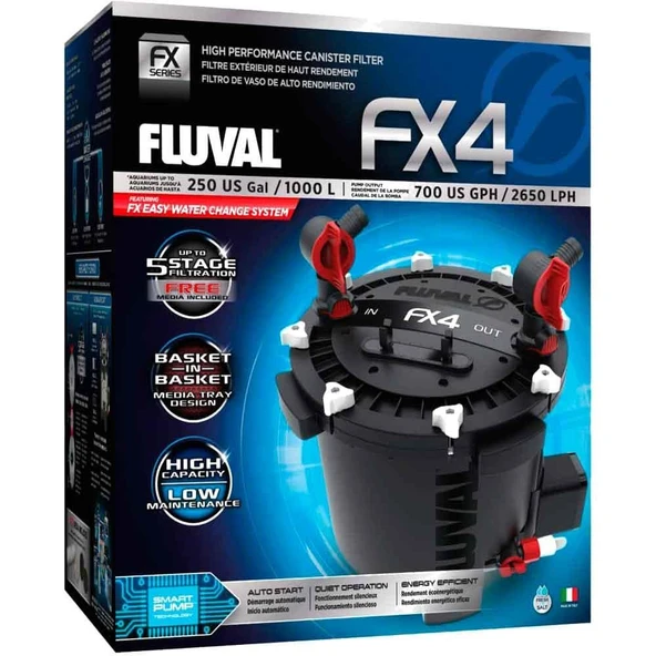 Fluval FX4 Akvaryum Dış Filtre 2600 L/H ürün görseli 1