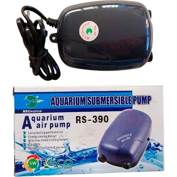 RS 390 Tek Çıkışlı Akvaryum Hava Motoru 3,5 L/Min 5 W ürün görseli 1