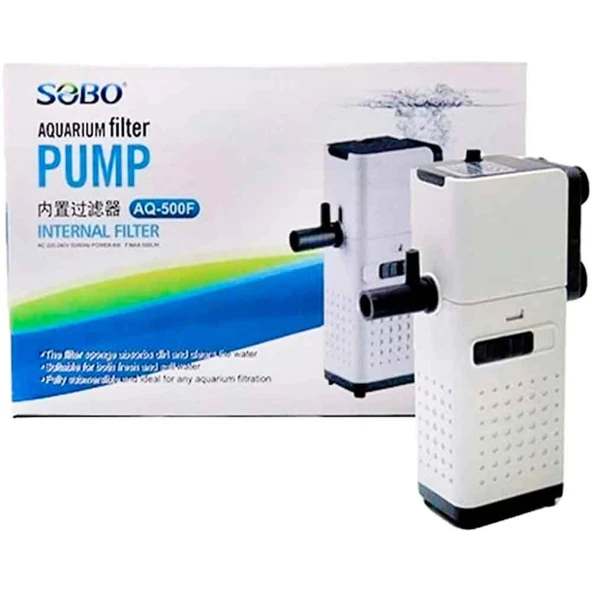 Sobo Akvaryum İç Filtre Yeni Nesil Beyaz 5 W 500 Lt/h ürün görseli 1